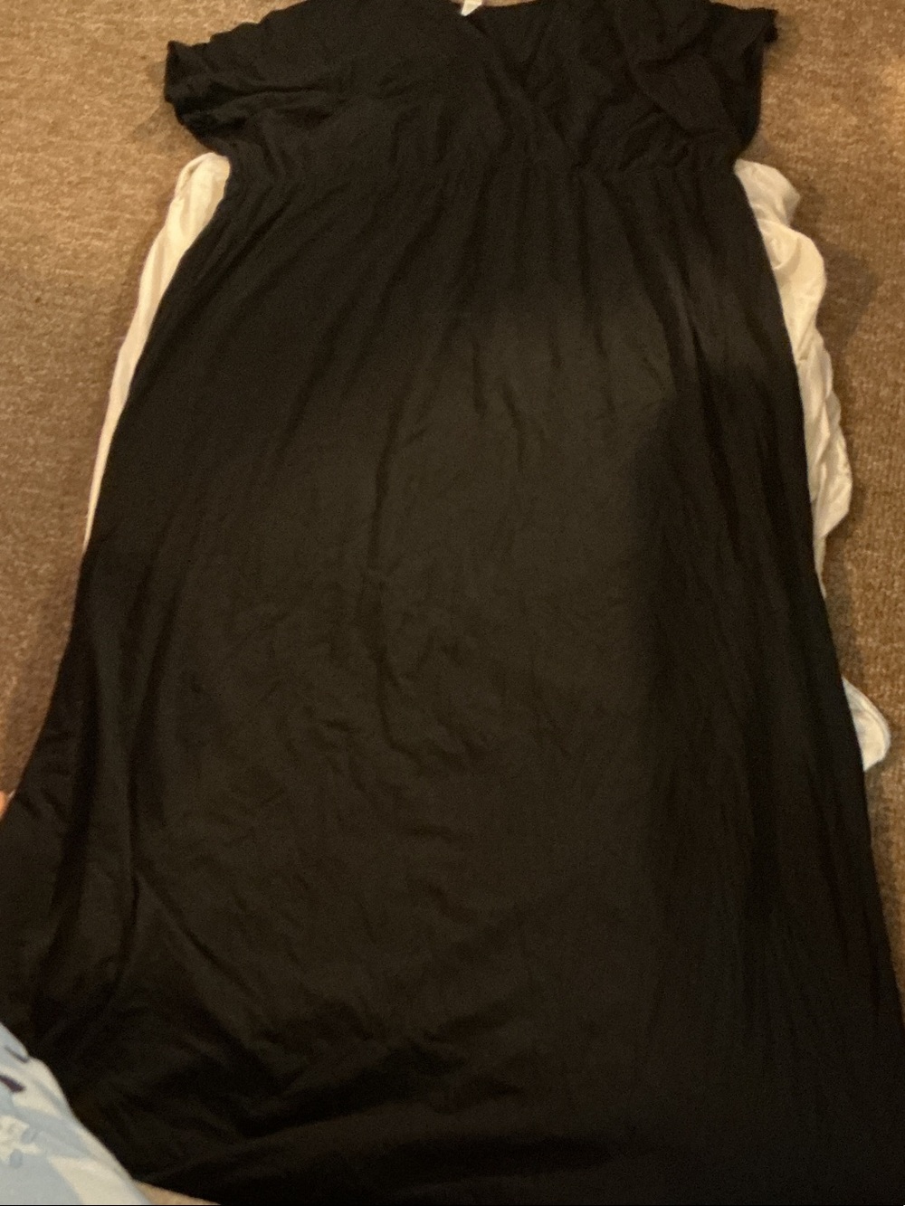 torrid Black Maxi Dress with Cap Sleeves